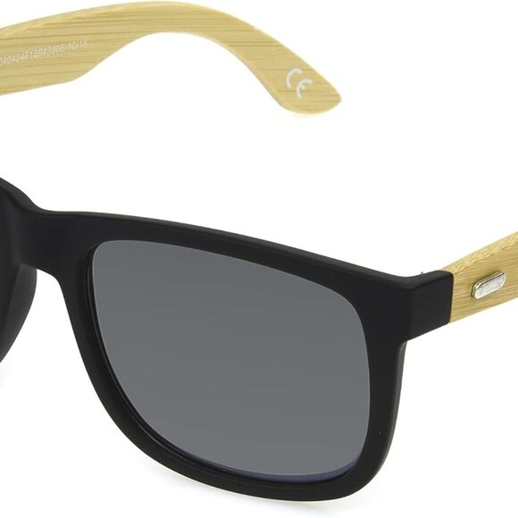 Men's Chase Sunglasses Sunglasses, Black and Bamboo, 53mm - Picture 1 of 4